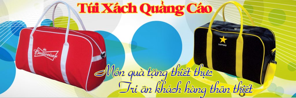 may túi xách quảng cáo